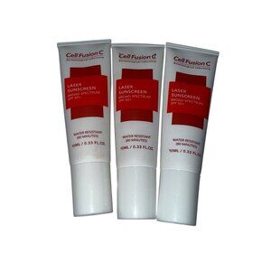 Cell Fusion C Laser UV Defense Sunscreen SPF 50 Travel Size 3 Pack 10mL Each New